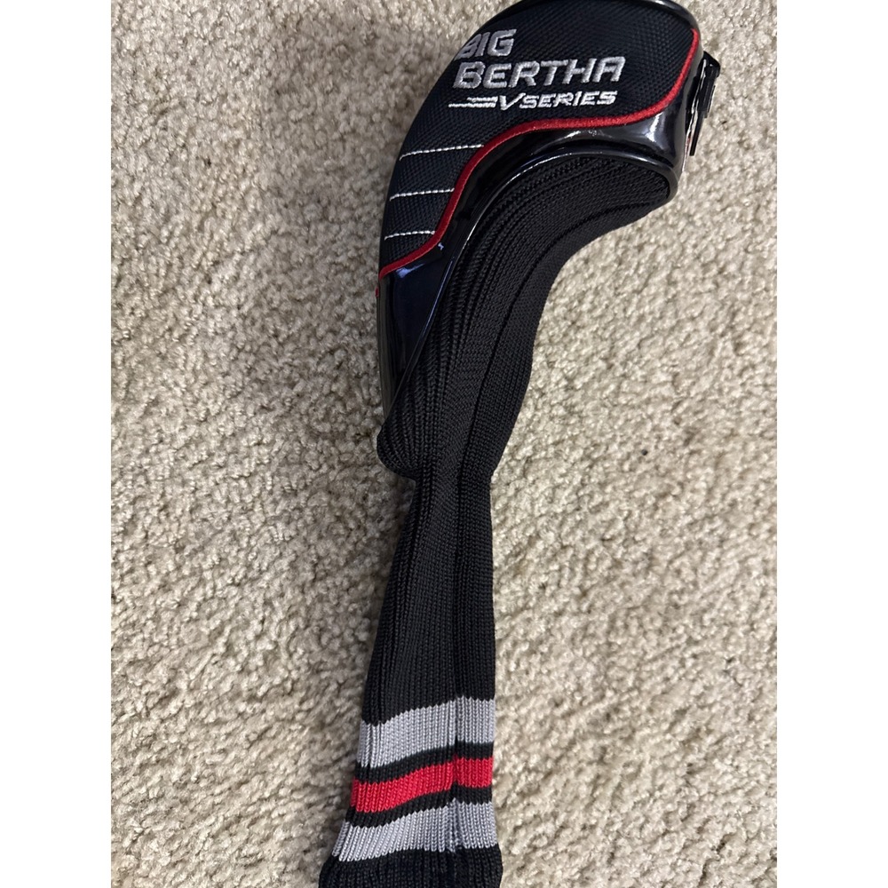 Callaway Big Bertha V Series Driver Headcover Black Red White Sock Style